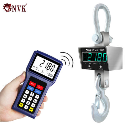 Cina 1/2/3/5 / 10T Industrial Remote Stainless Steel Crane Scale Hook hanging Weighing Scale pemasok